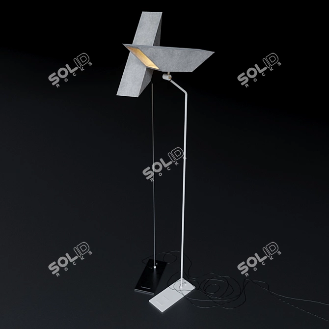 Wireless Elegance: Haim Evgi Floor Lamp 3D model image 1