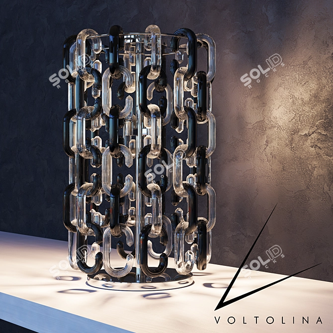 Voltolina Murano Glass Floor Lamp 3D model image 2