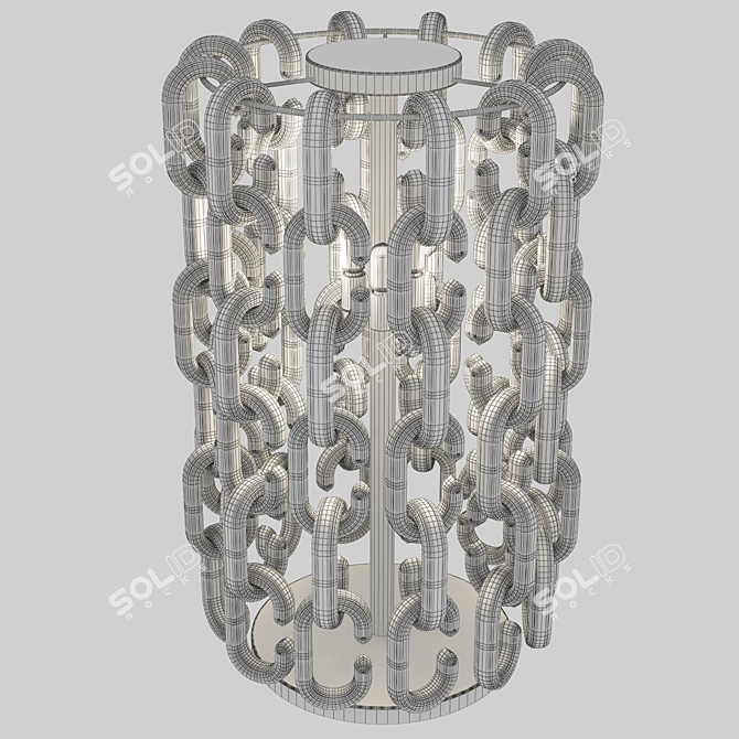 Voltolina Murano Glass Floor Lamp 3D model image 3
