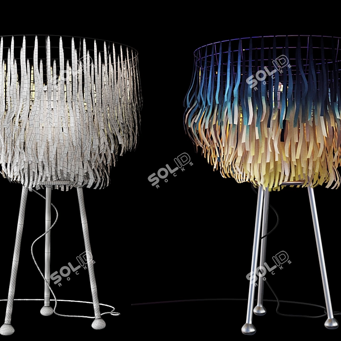 Elegant Floor Lamp 3D model image 3