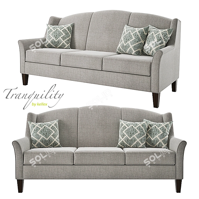 Leigh Antibacterial Sofa | Moisture-Resistant | Removable Covers 3D model image 1