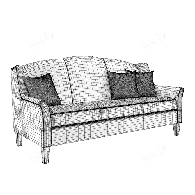 Leigh Antibacterial Sofa | Moisture-Resistant | Removable Covers 3D model image 3