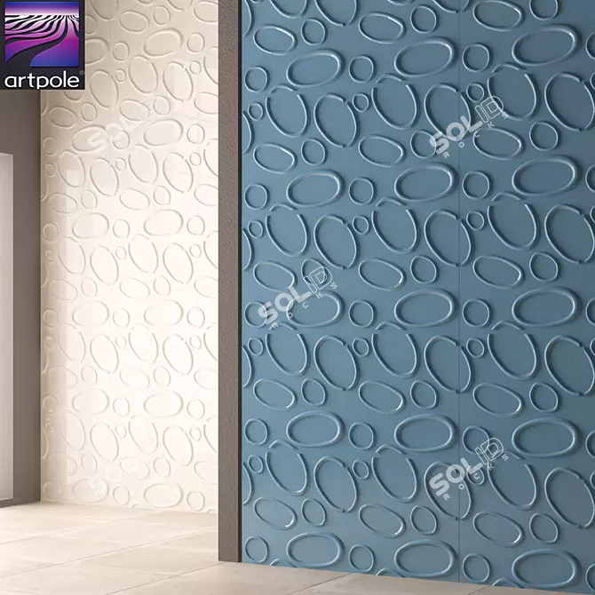 Artpole Splashes Wall Panel 3D model image 1