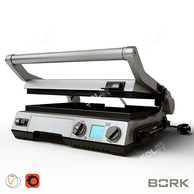 BORK G802 Grill: Compact and Powerful 3D model image 1