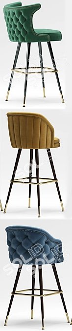 Antler Spring Bar Stool 3D model image 2