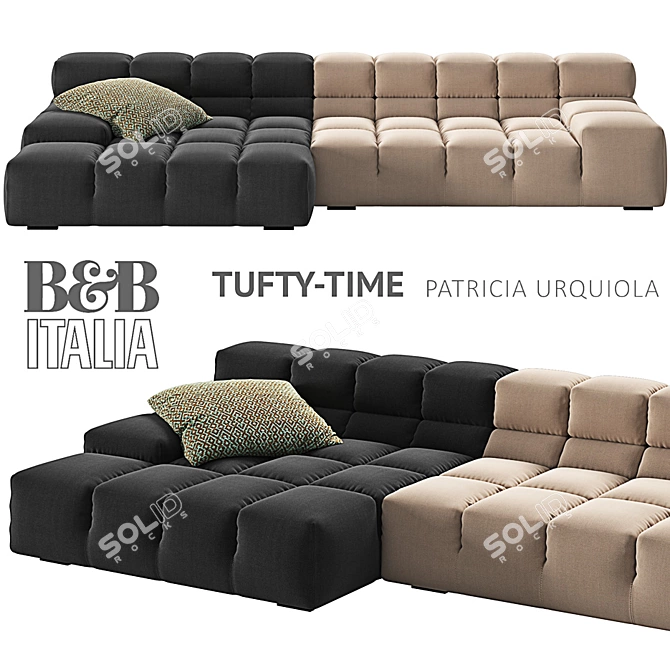 B&B Italia TUFTY-TIME: Modern Elegance 3D model image 1