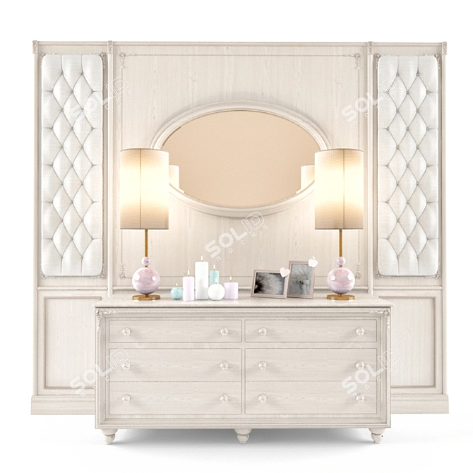 Frari Dresser with Asola Panels 3D model image 1