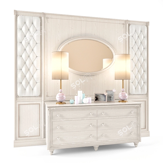 Frari Dresser with Asola Panels 3D model image 2