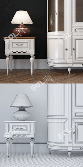 Elegant Florencja Furniture Set 3D model image 2