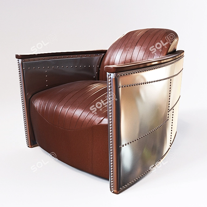 Imperial Leather Armchair 3D model image 1