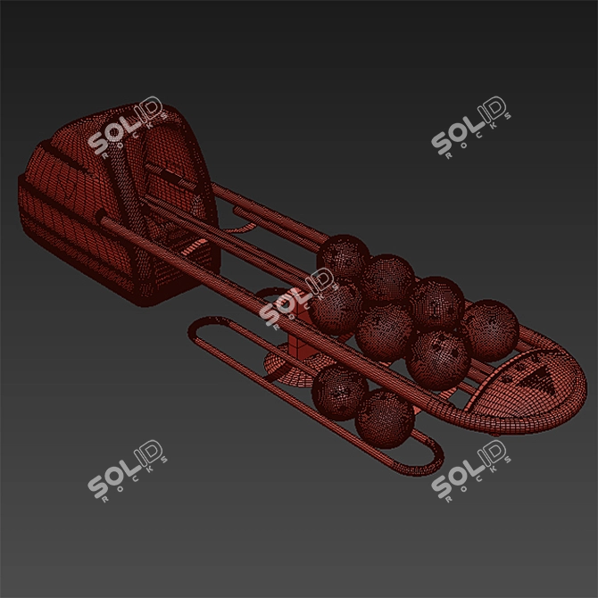 Bowling Ball Return System: Convenient and Reliable 3D model image 3