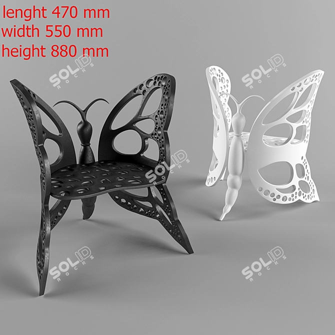 2013 Garden Furniture Set 3D model image 2