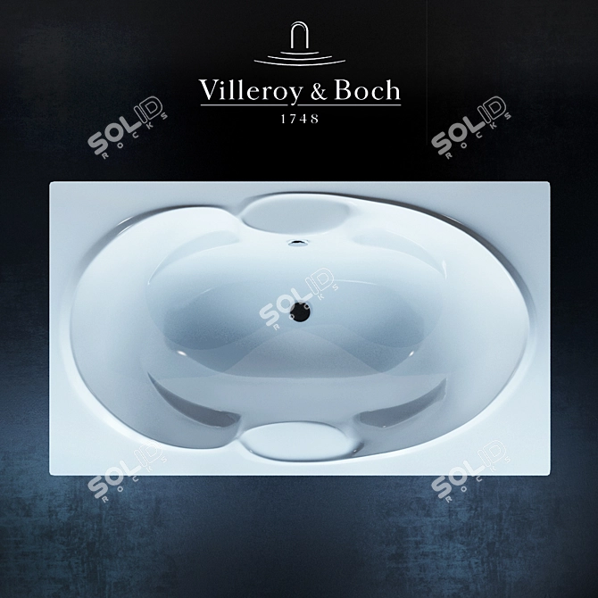 Luxury Bath: VILLEROY&BOCH COLORADO 3D model image 1