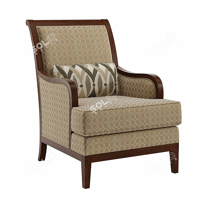 Heckman Lodi 3665: Stylish and Spacious Armchair 3D model image 1