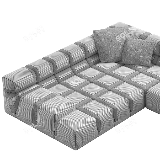 Luxurious Tufty-Time 2 Sofa 3D model image 3