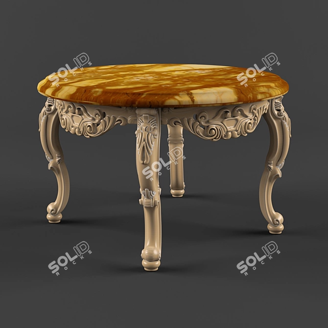 Elegant La Contessina Table 3D model image 1