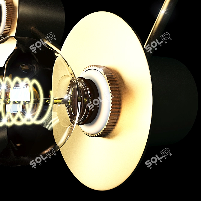 Starry Rossie Li Sconce 3D model image 2