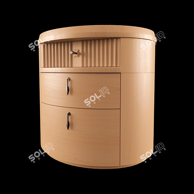 Modern Bedside Table for Your Bedroom 3D model image 2