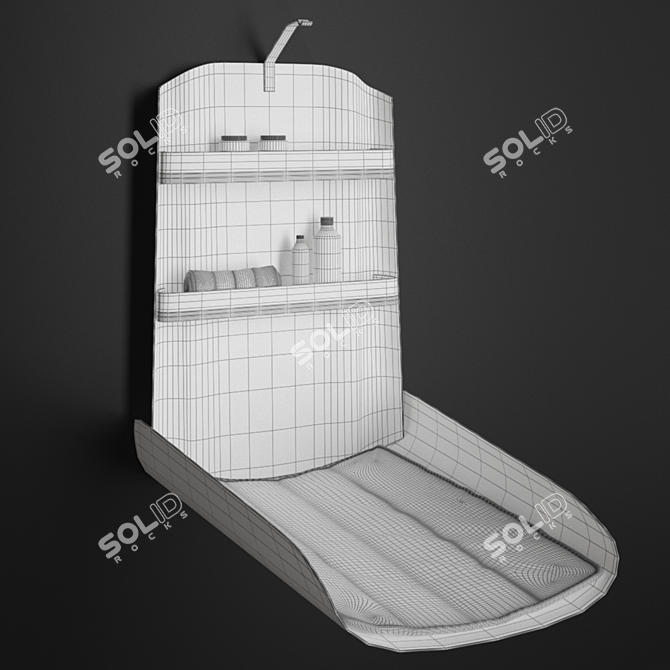 Nathi Wall Changing Table 3D model image 3