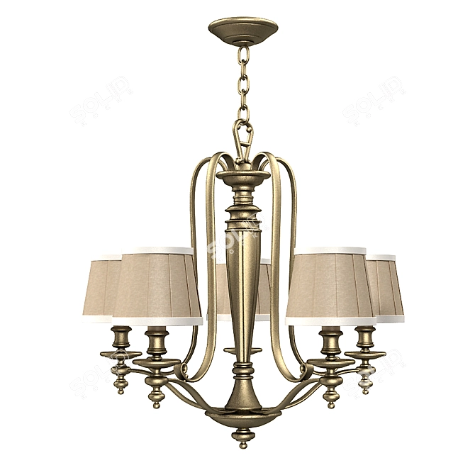 Modern Polygon Pendant Lighting 3D model image 3