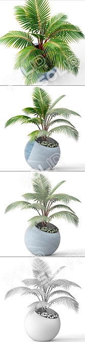 Cozy palm warmers 3D model image 3