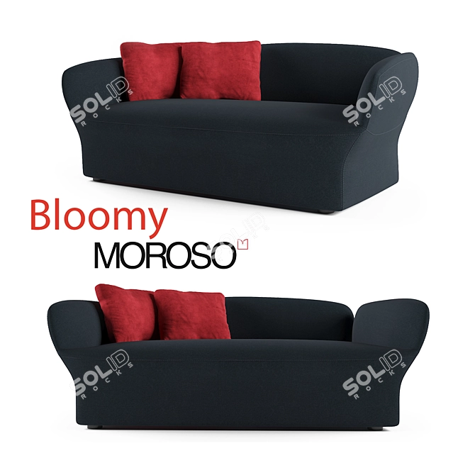 Modern Bloomy Moroso Sofa 3D model image 1