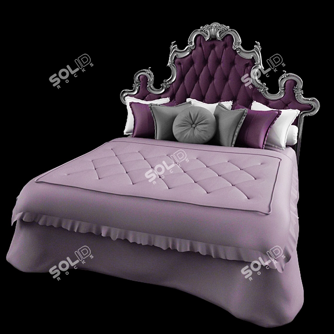 Elegante Dream Bed 3D model image 1