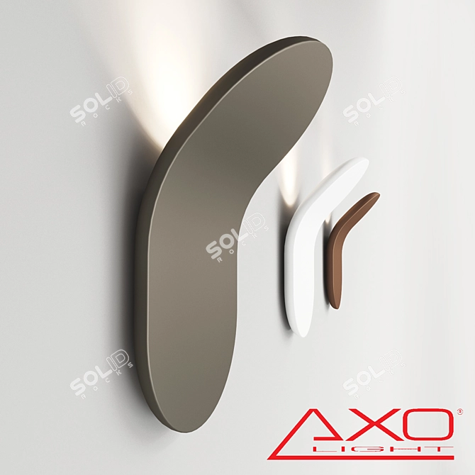 Sleek Aplik Wall Lamp 3D model image 1