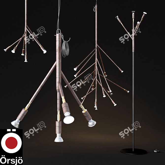 Unique Orsjo Lighting Collection by Jonas Bohlin 3D model image 1