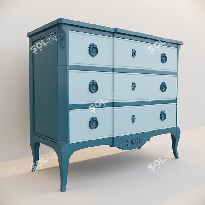 Deluxe Crown Chest 3D model image 1