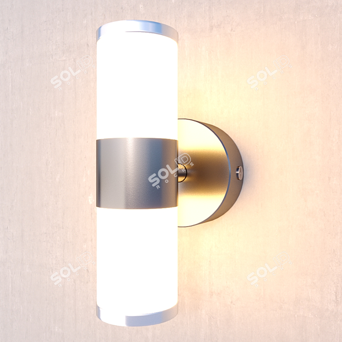 Dual LED Wall Sconce 3D model image 2