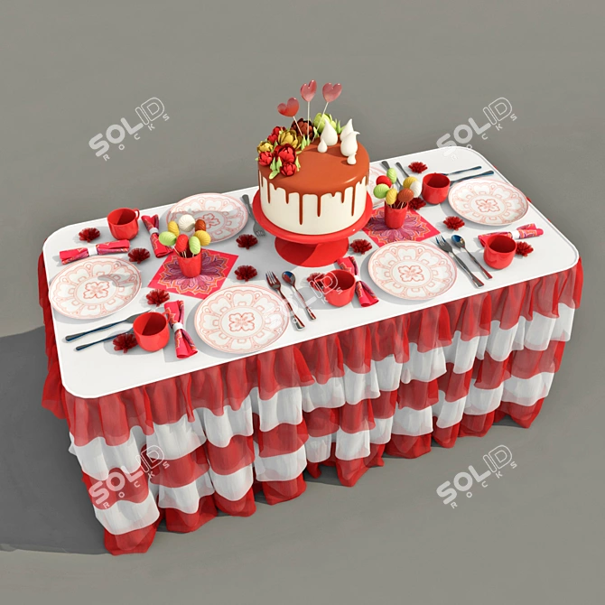 Sweet Delight Table 3D model image 1