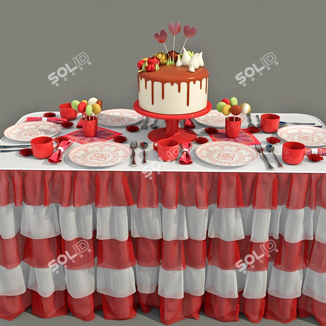 Sweet Delight Table 3D model image 2