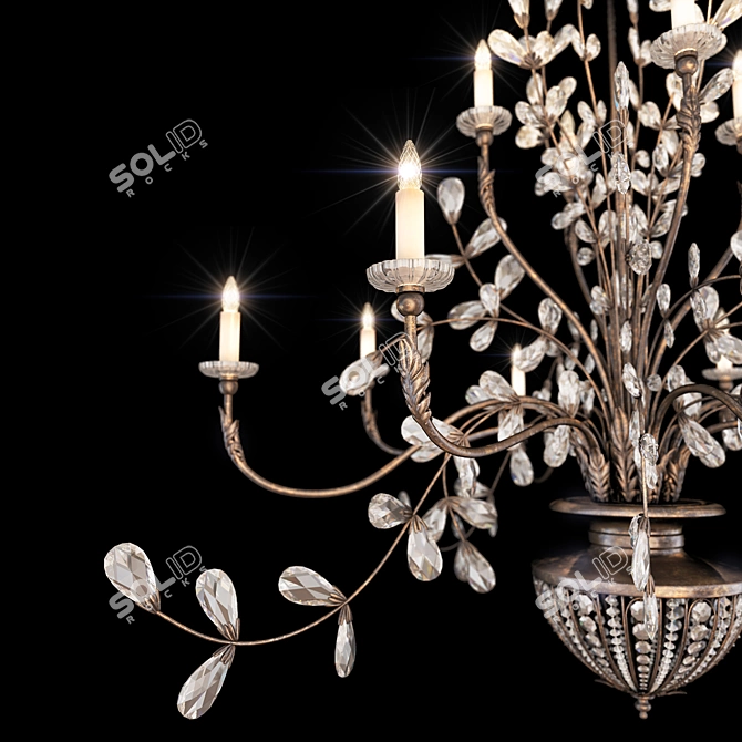 Enchanting Dreamlight Chandelier 3D model image 3