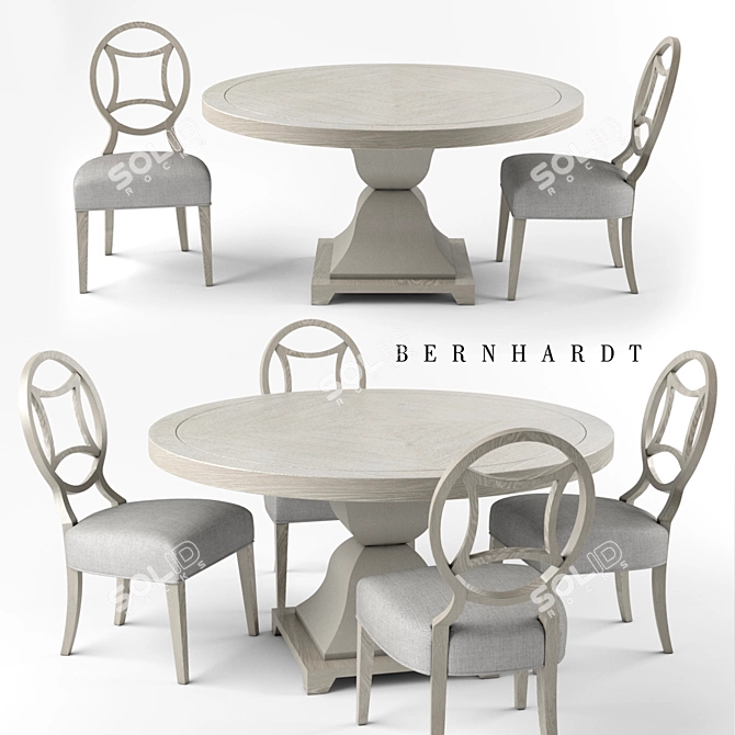 Bernhardt Hampshire Dining Set 3D model image 1