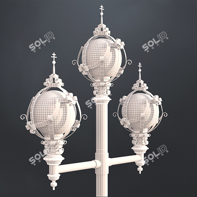 Urban Glow Street Lamp 3D model image 2