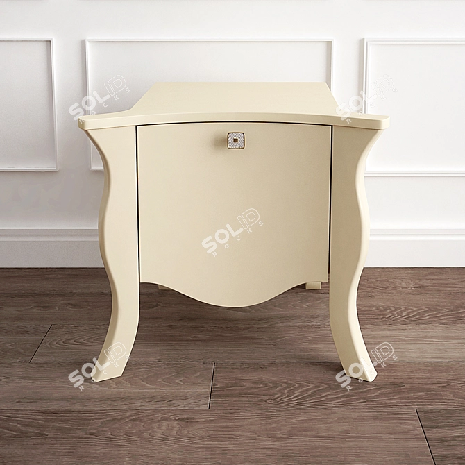 Fortuna Bedside Table - Elegant and Practical 3D model image 2