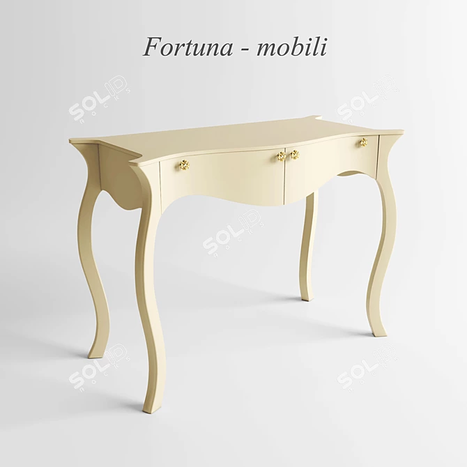 Fortuna Console - Elegant and Functional 3D model image 1