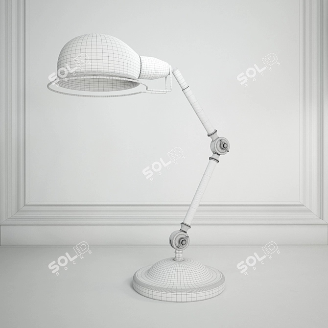 Industrial Loft Antic Table Lamp 3D model image 3