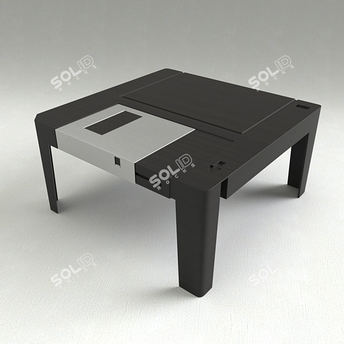 Modern 2017 Table: 1000mm x 1000mm x 500mm 3D model image 1