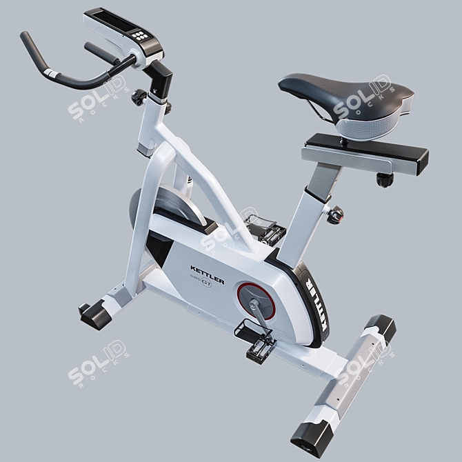 Kettler Fitness Bike: Get Fit in Style 3D model image 2