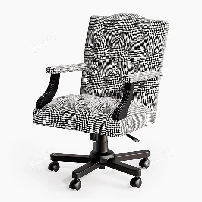 Eichholtz Desk Chair Burchell: Stylish and Functional 3D model image 1