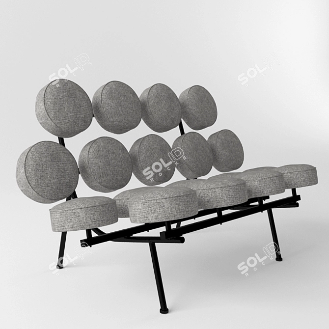 Vitra Marshmallow Sofa: Iconic Design 3D model image 1