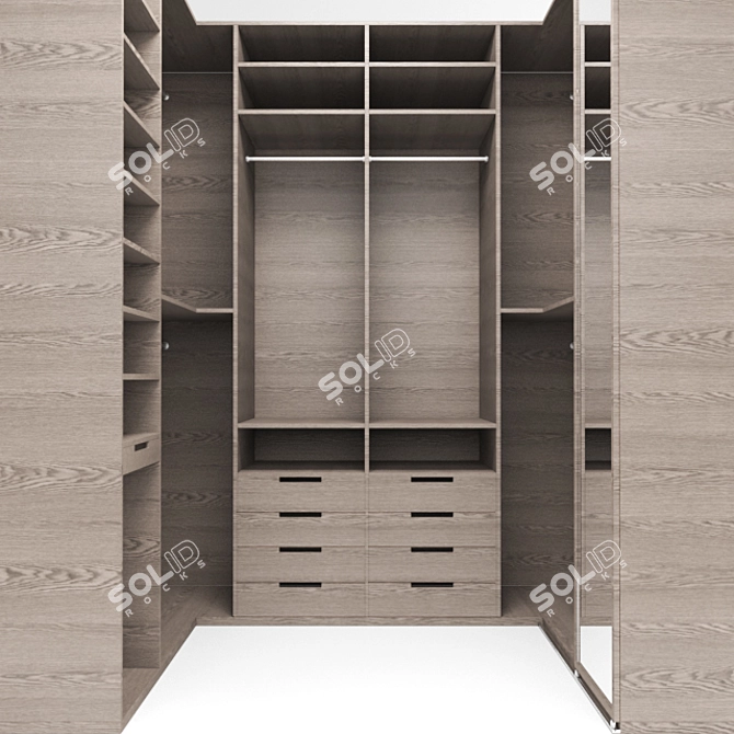 Spacious Haven for Wardrobe 3D model image 1