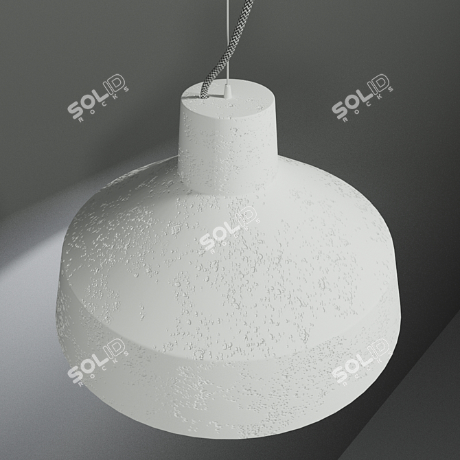 Ethereal Gypsum Lamp 3D model image 2