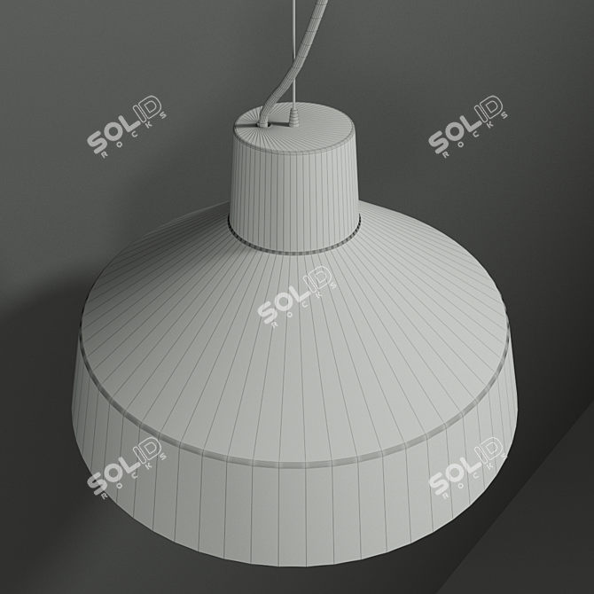 Ethereal Gypsum Lamp 3D model image 3