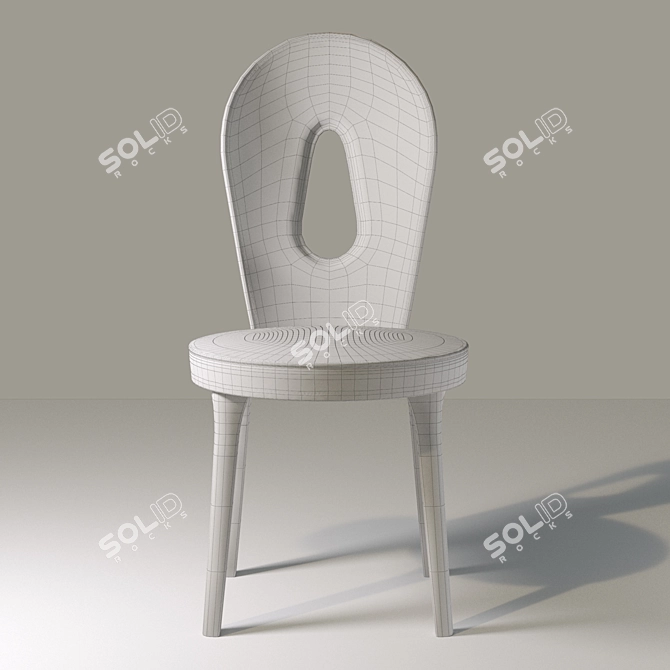 Elegant Dora Chair - Giorgetti 3D model image 2