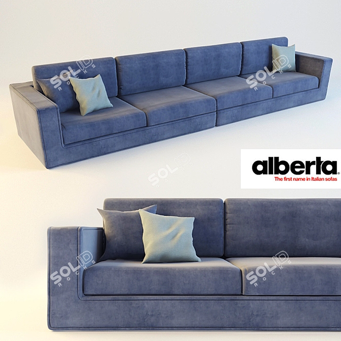 Modern Italian Sofa: Simon 3D model image 1