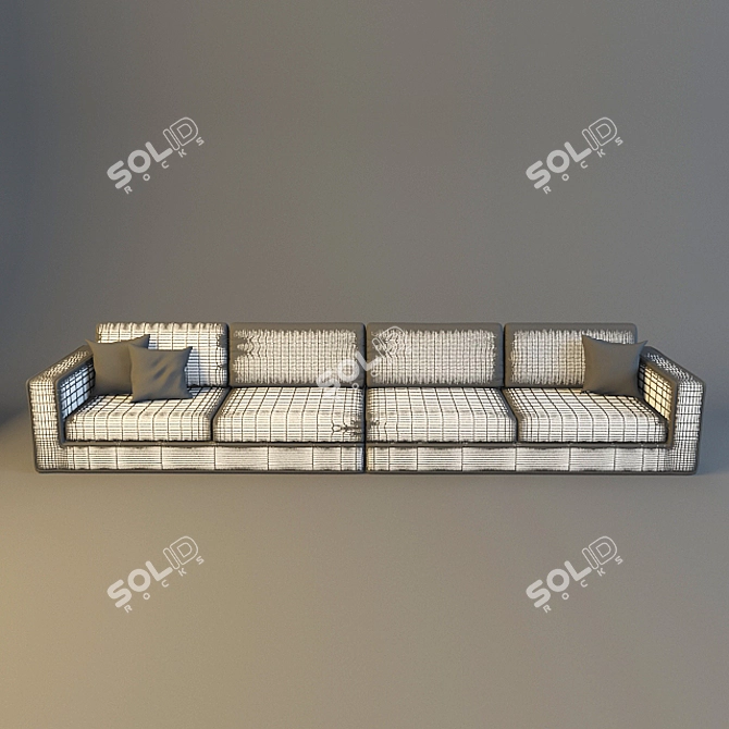 Modern Italian Sofa: Simon 3D model image 3