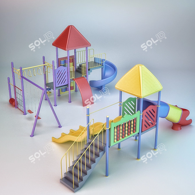 Playful Tots Hub 3D model image 2